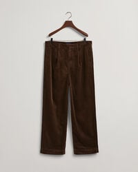 Väljät leveälahkeiset vakosamettihousut