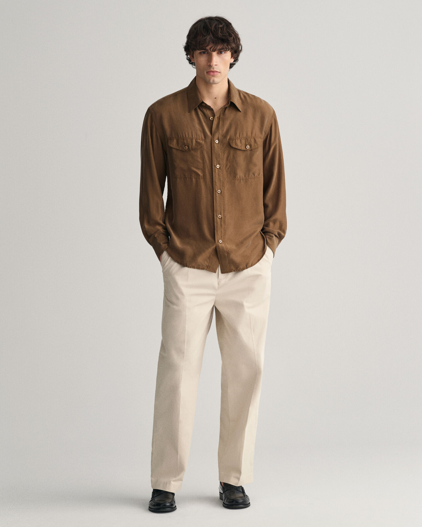 Relaxed Fit Silk Shirt