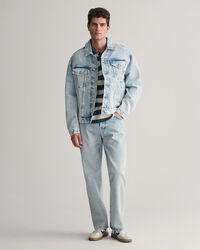 Raidallinen Heavy-pesuk&auml;sitelty pikeepaita