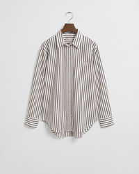 Relaxed fit ‑mitoitettu raidallinen Classic-popliinipaita