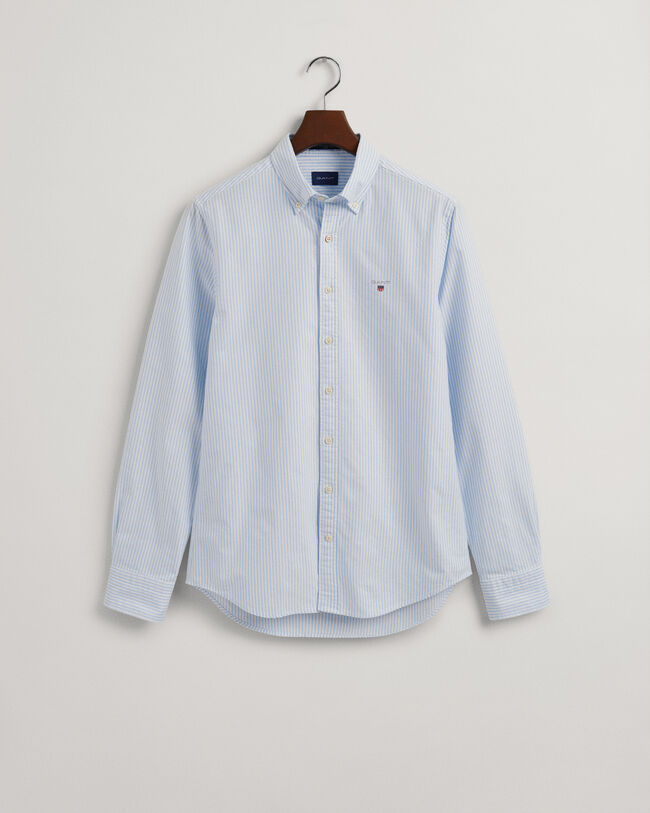 Slim fit ‑mitoitettu pystyraidallinen oxford-paita