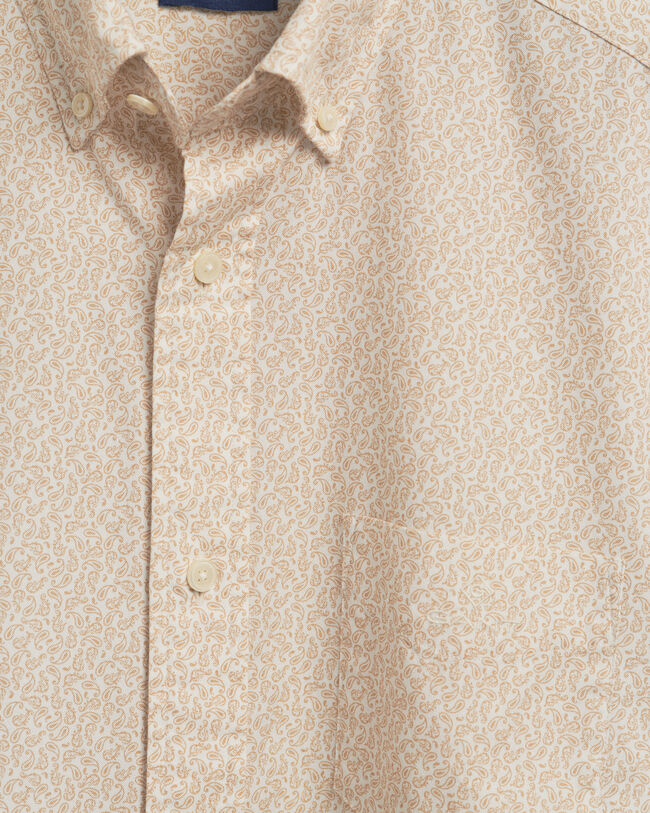 Regular fit ‑mitoitettu pienikuvioinen Paisley-oxford-paita