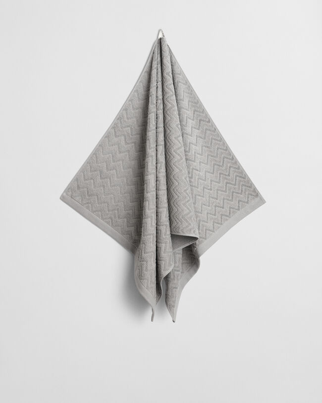 Kalanruotokuvioinen jacquard-pyyhe (70 cm x 140 cm)