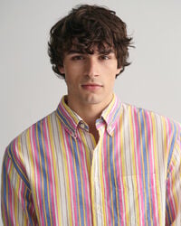 Relaxed&nbsp;fit ‑mitoitettu moniv&auml;riraidallinen paita