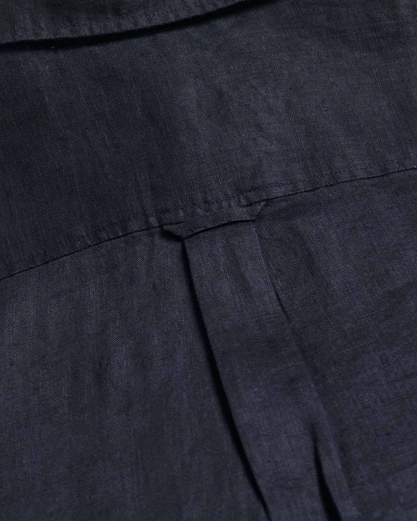 Regular fit ‑mitoitettu pellavainen chambray-paita