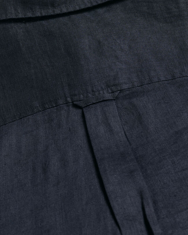 Regular fit ‑mitoitettu pellavainen chambray-paita