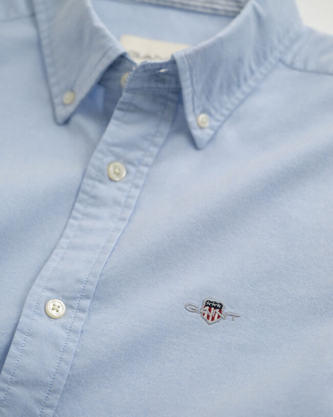 Slim fit ‑mitoitettu joustava oxford-paita