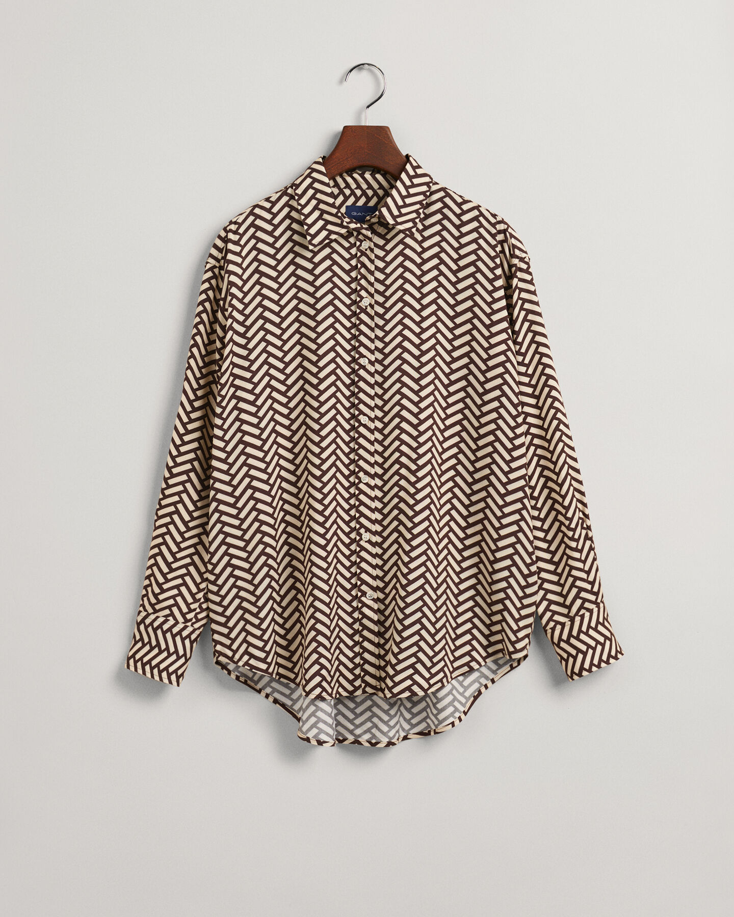 Relaxed fit ‑mitoitettu Geometric-paita