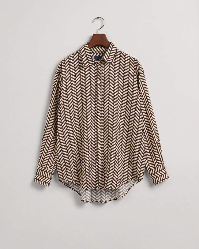 Relaxed fit ‑mitoitettu Geometric-paita