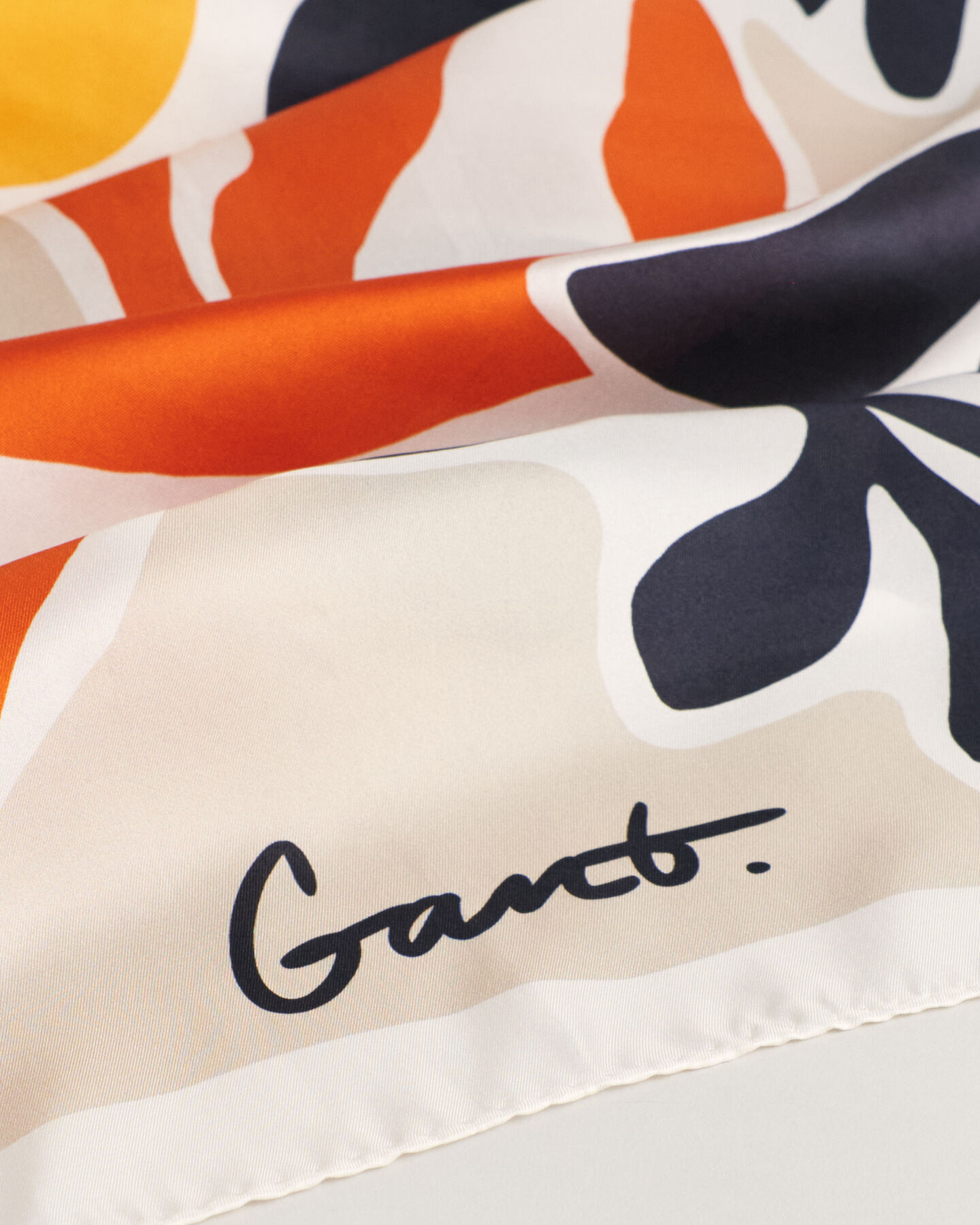 Palm Print ‑silkkihuivi