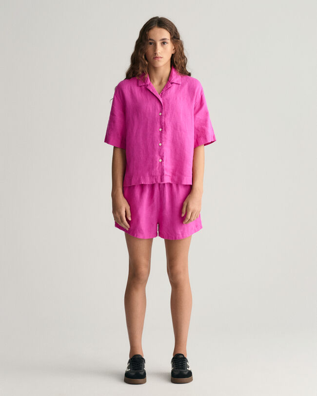 Teen Girls ‑malliston pellavashortsit