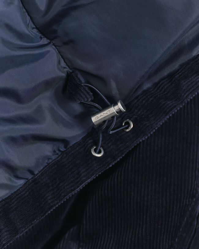 Vakosamettinen toppatakki