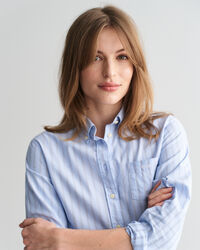 Regular fit ‑mitoitettu raidallinen Archive-oxford-paita