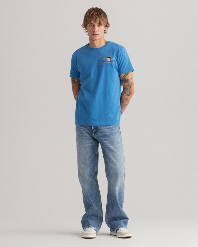 Kirjailtu Archive Shield ‑t‑paita