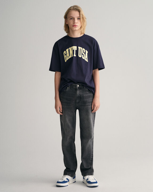 Teen Boys ‑malliston relaxed fit ‑mitoitetut farkut