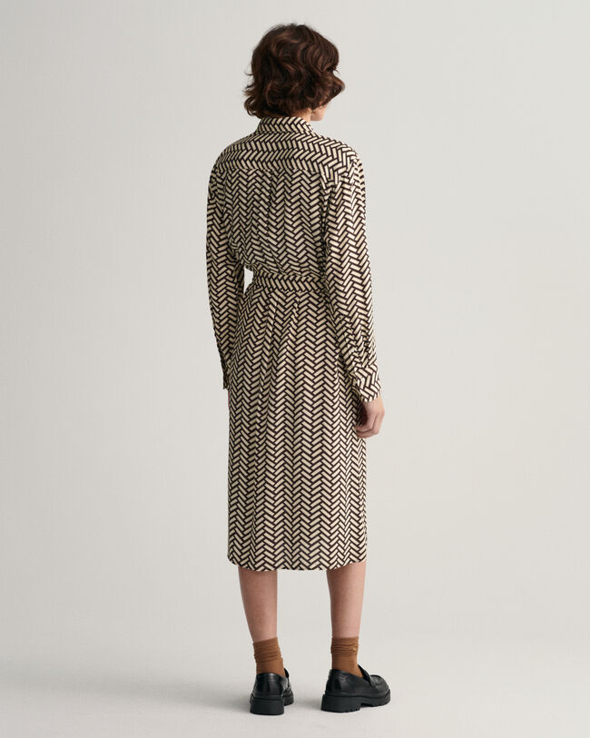 A‑linjainen Geometric-paitamekko