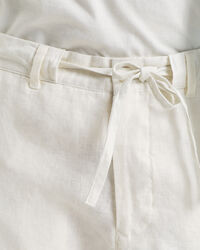 Relaxed fit ‑mitoitetut kiristysnyörilliset pellavahousut