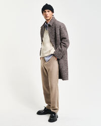 Slim&nbsp;fit ‑mitoitetut kalanruotokuvioiset puvunhousut