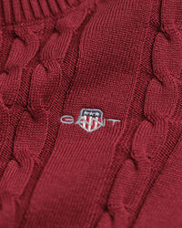 Girls-malliston puuvillainen palmikkoneulemekko