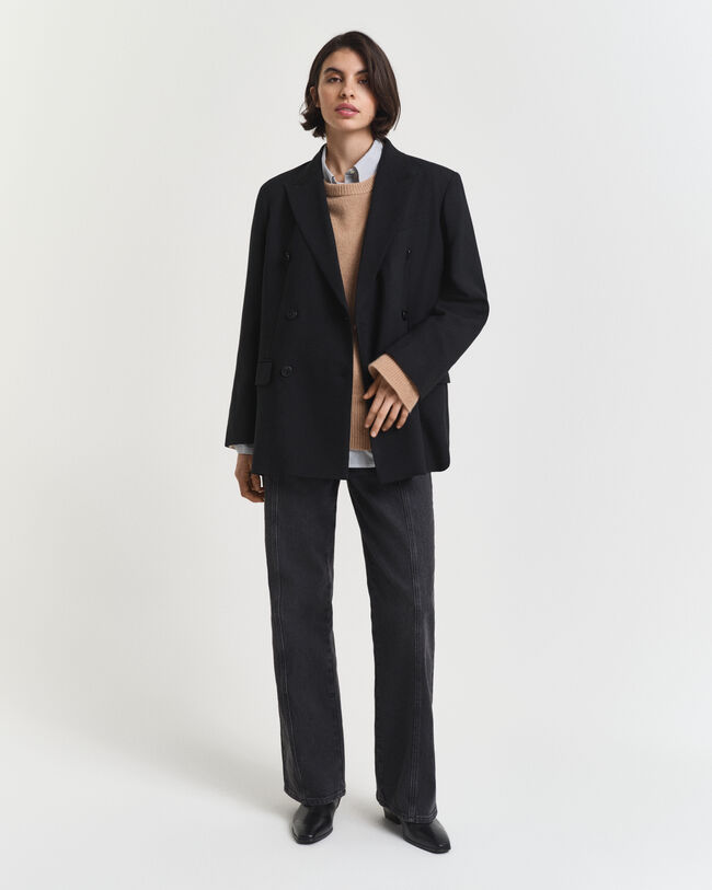 Kašmirvillainen neulepusero, pyöreä pääntie