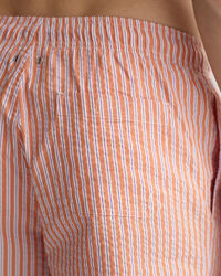 Classic fit ‑mitoitetut seersucker-pintaiset uimashortsit