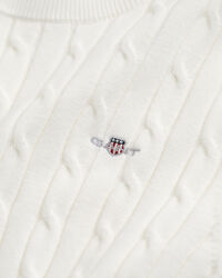 Joustopuuvillainen palmikkoneulepusero