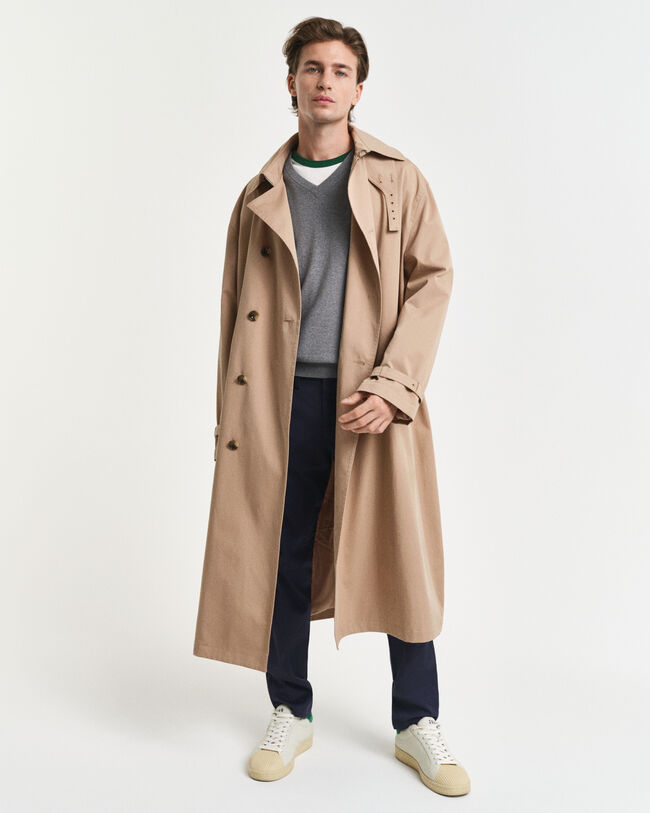 Klassinen puuvillaneulepusero, v-pääntie