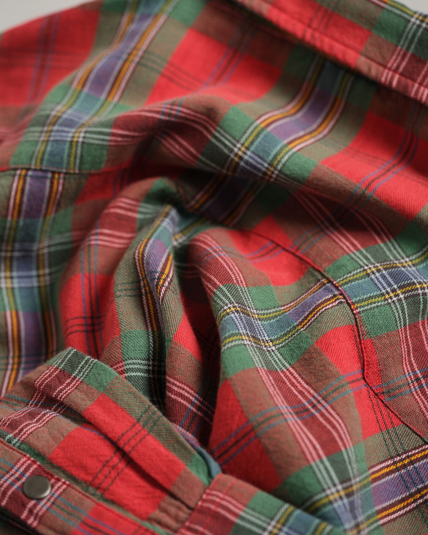 Wrangler x GANT ‑malliston regular fit ‑mitoitettu ruudullinen Western-paita