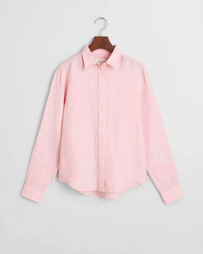 Regular fit ‑mitoitettu pellavapaita