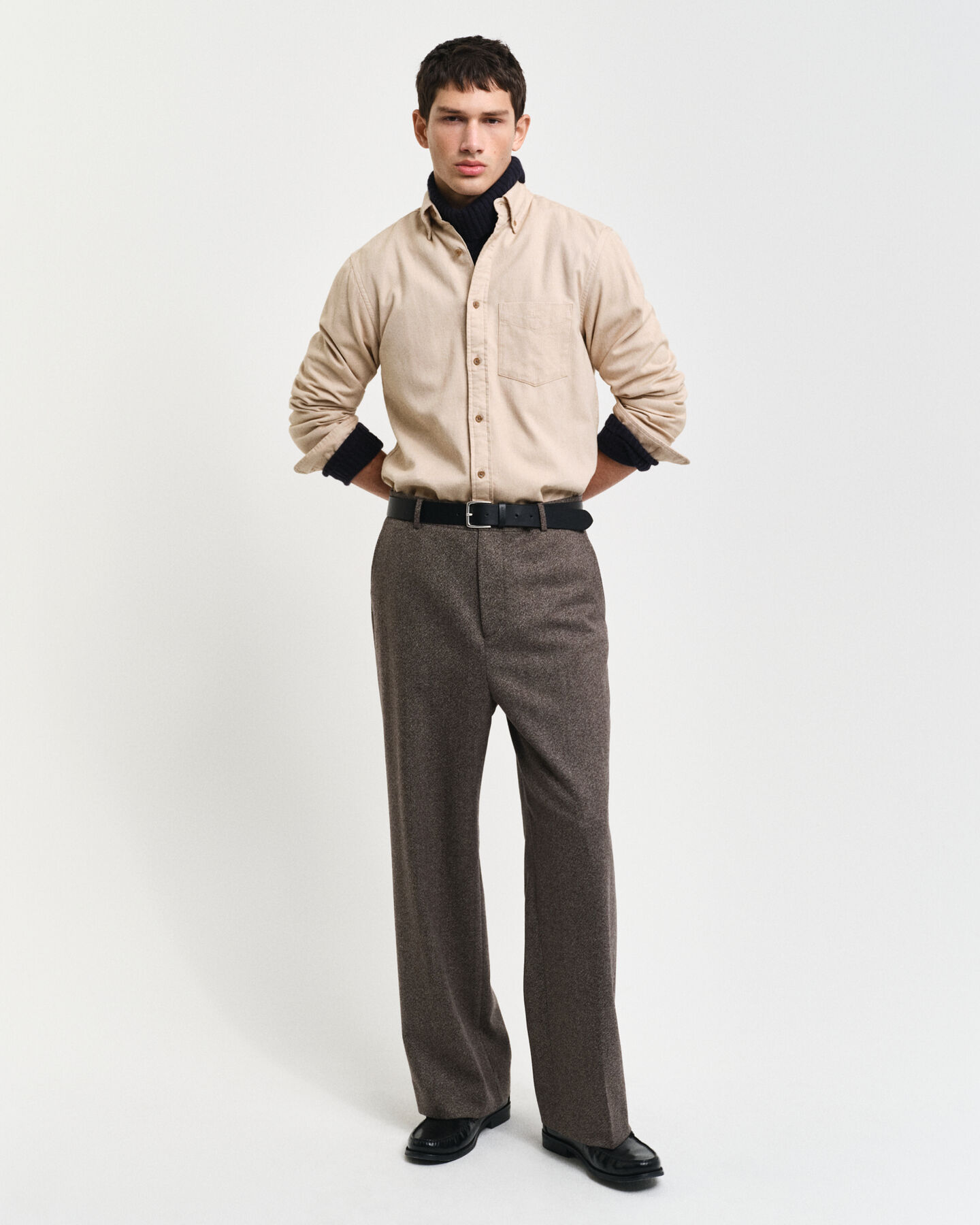 Regular&nbsp;fit ‑mitoitettu kalanruotokuvioinen flanellipaita