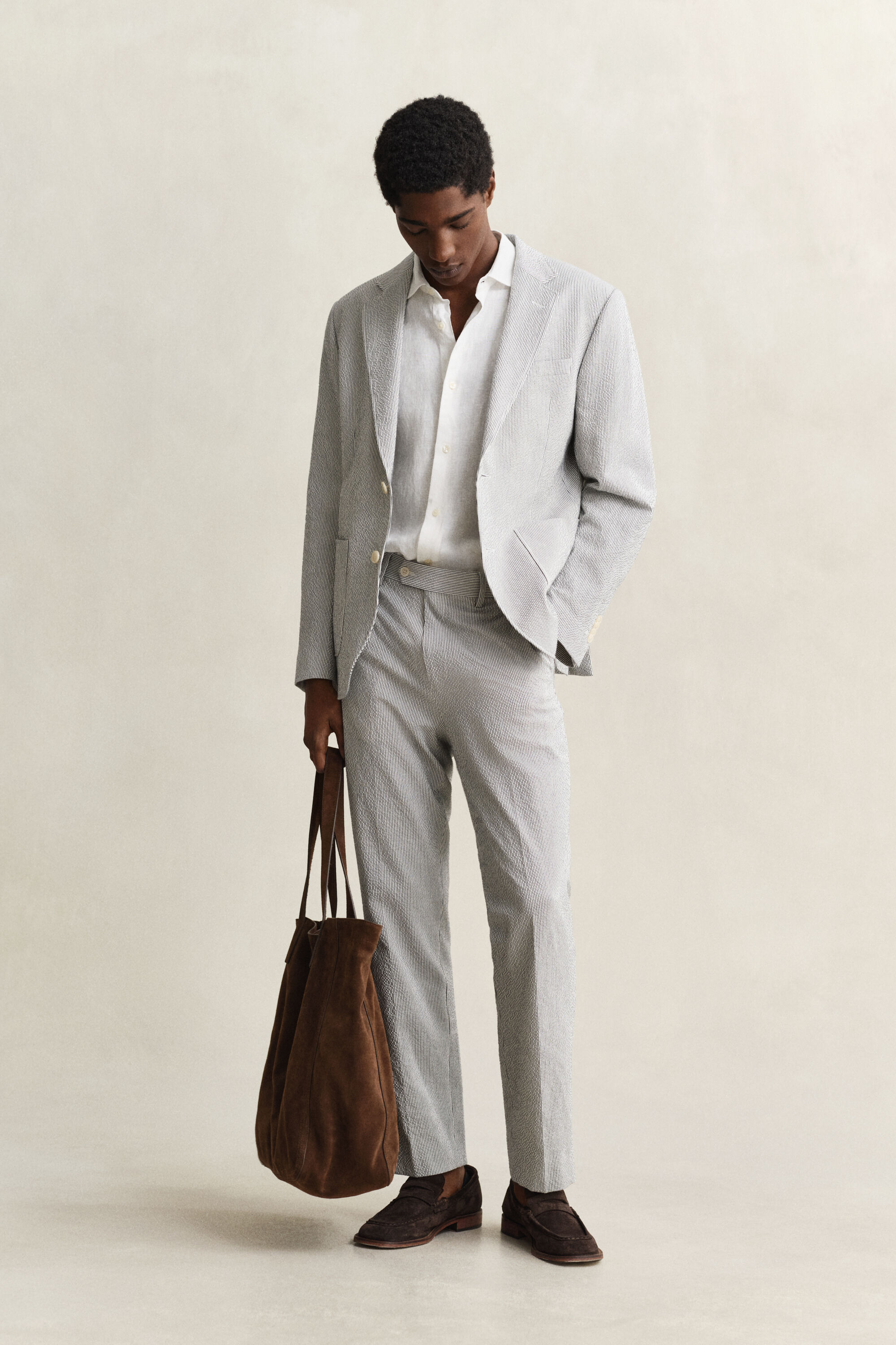 Seersucker-puvuntakki