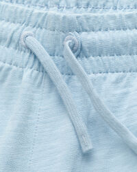 Teens-malliston slubipuuvillaiset Shield-collegeshortsit