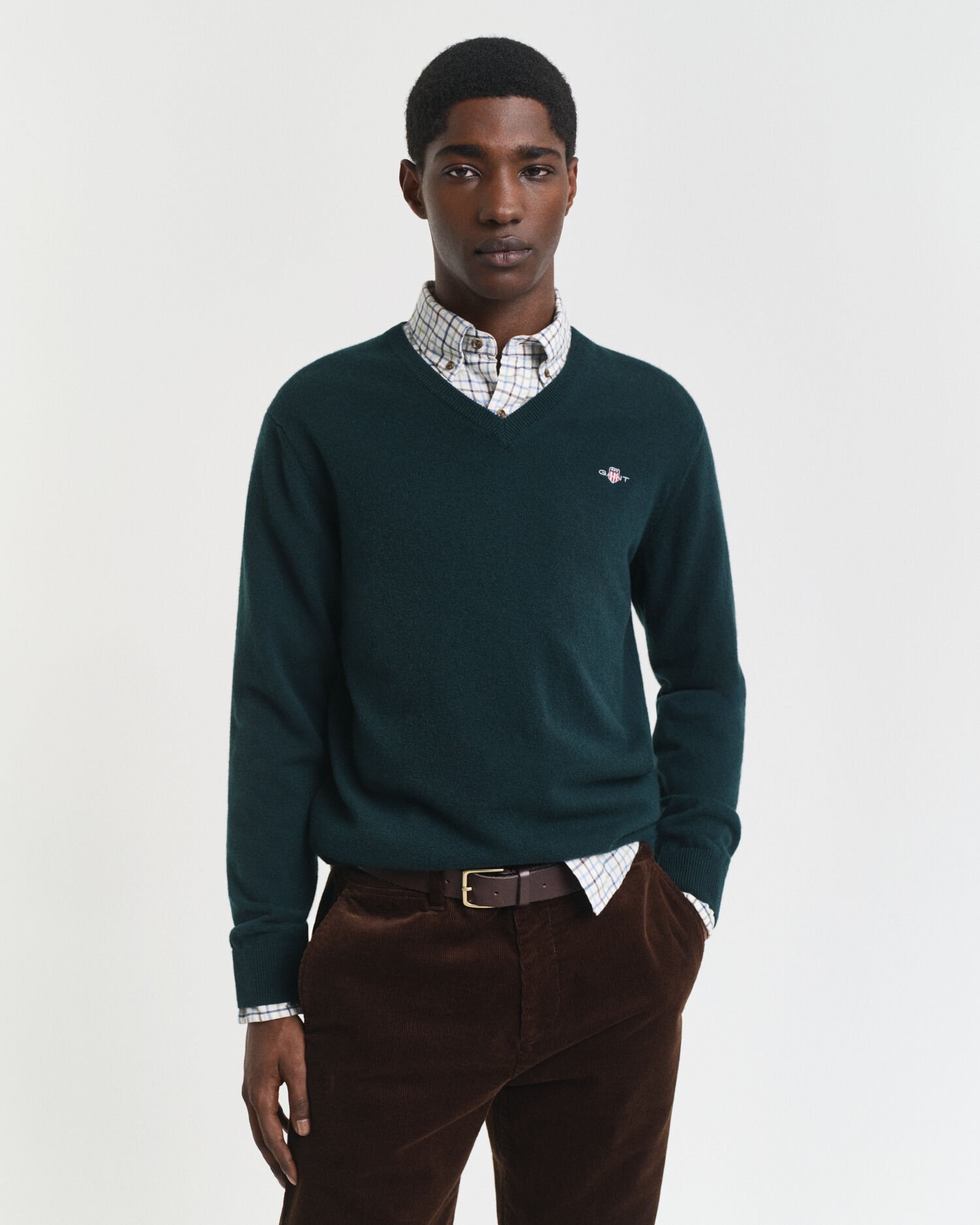 Ohut lampaanvillaneule, v-pääntie