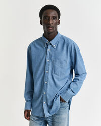 Relaxed fit -mitoitettu chambraypaita