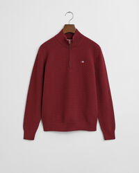 Teens-malliston kohopintainen neulepusero, vetoketjukaulus