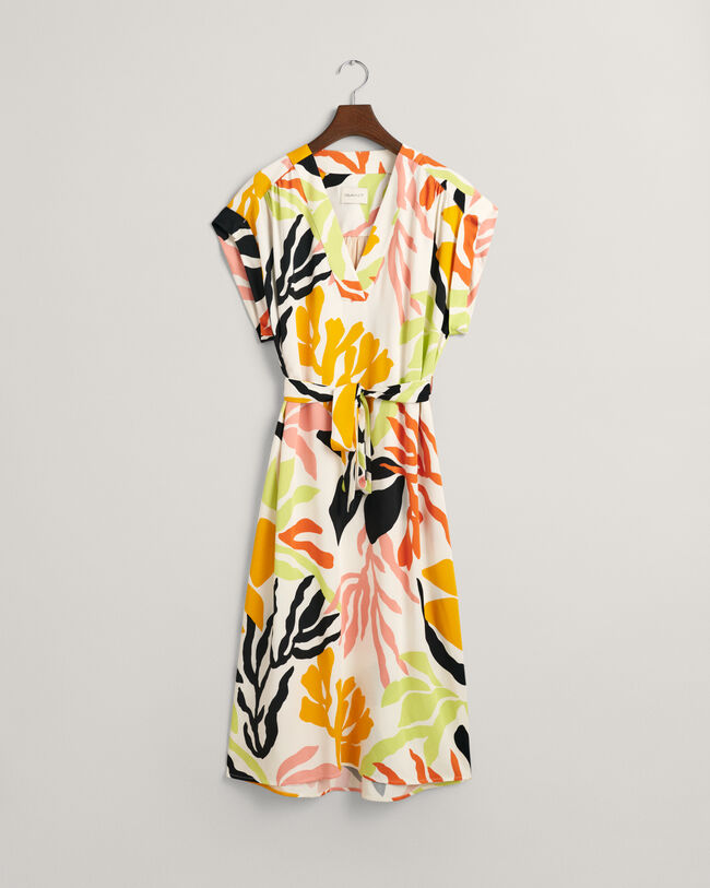 Lyhythihainen Palm Print -mekko