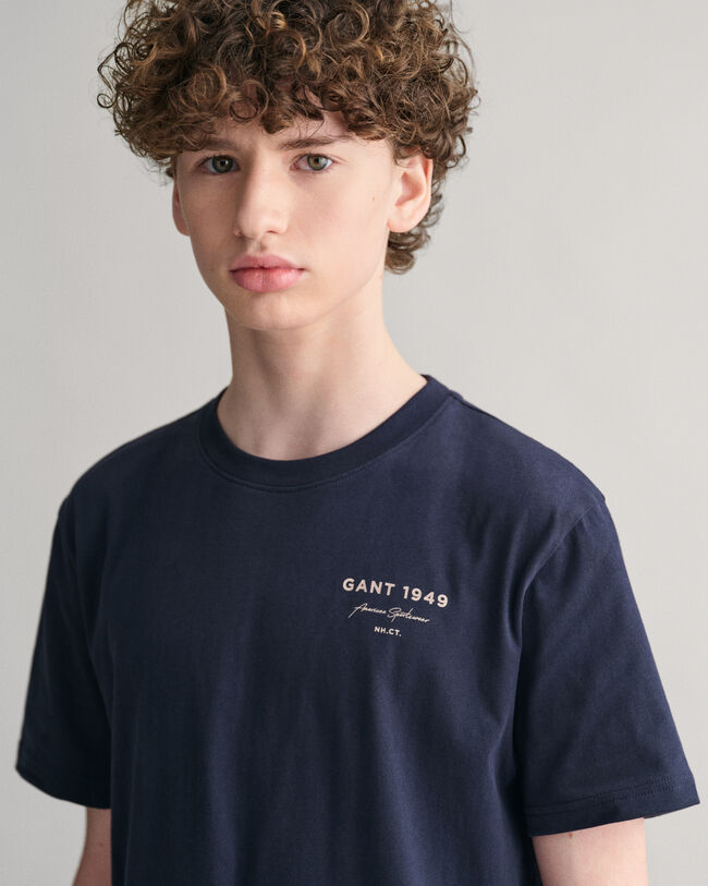 Teens-malliston Script Graphic ‑t‑paita