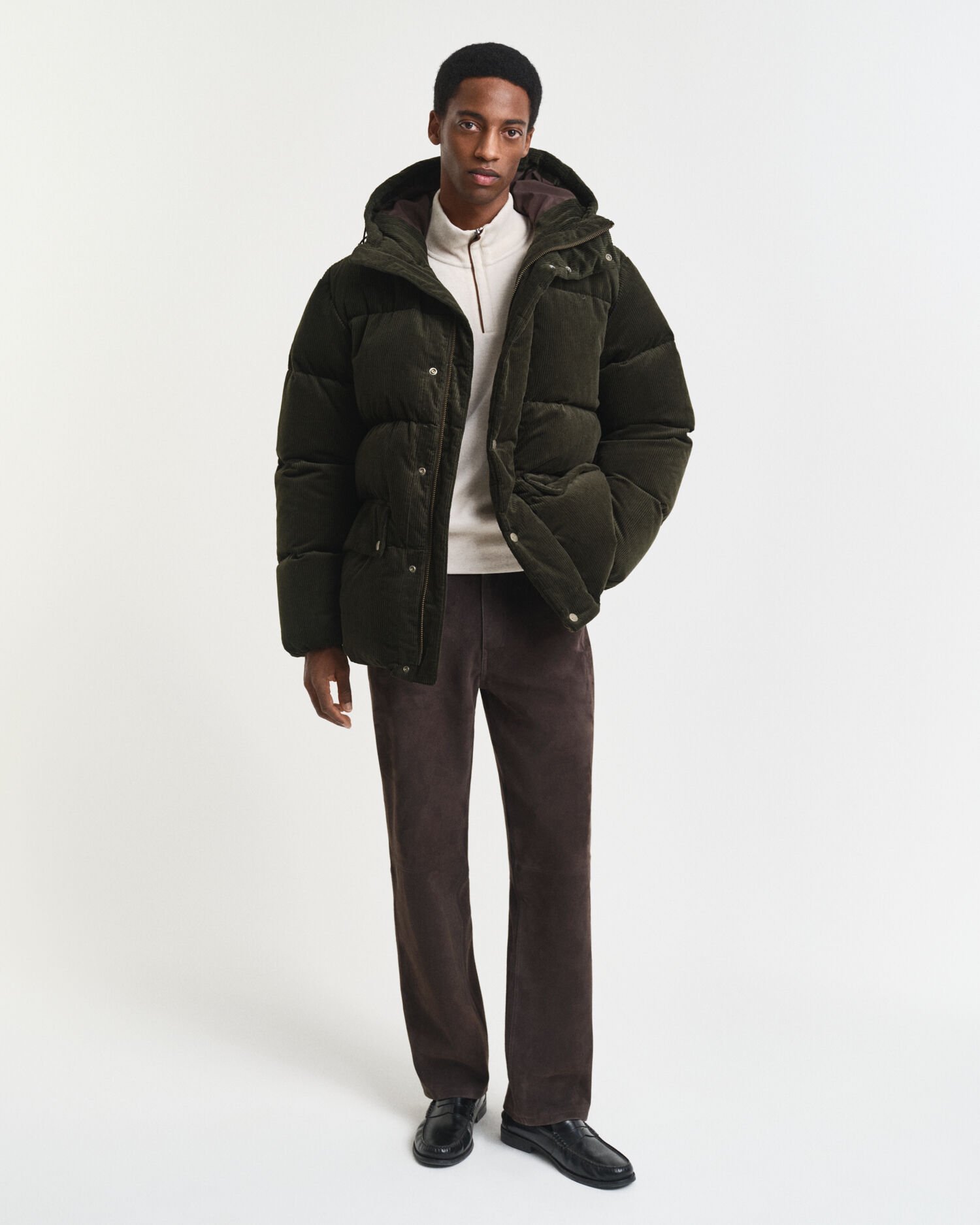 Sacker Rib ‑collegepaita puolivetoketjulla