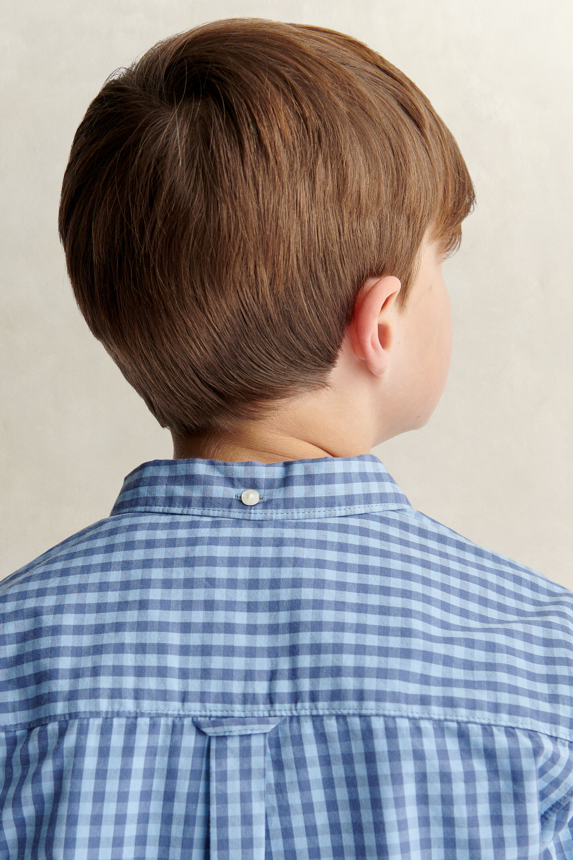 Teen Boys ‑malliston gingham-popliinipaita