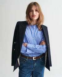 Regular fit ‑mitoitettu raidallinen Classic-popliinipaita