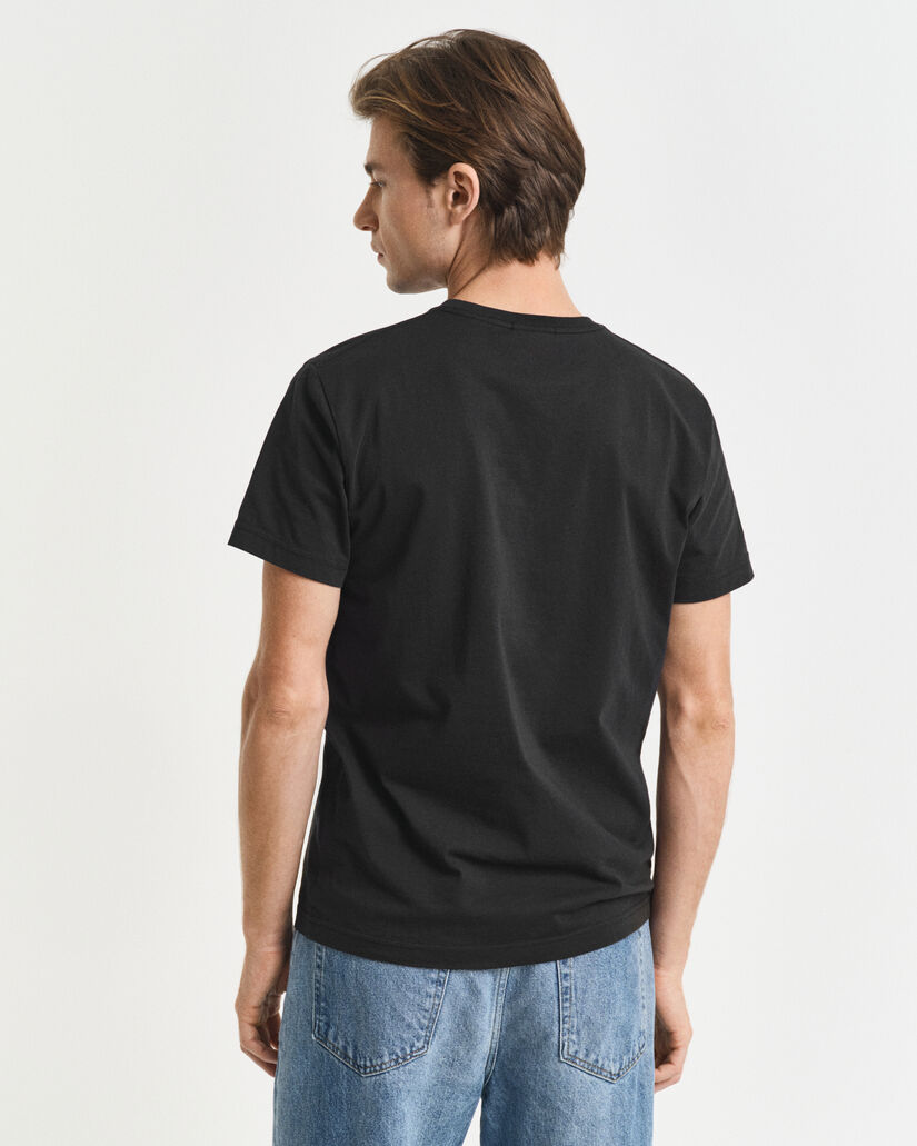 Slim fit ‑mitoitettu Shield-t‑paita