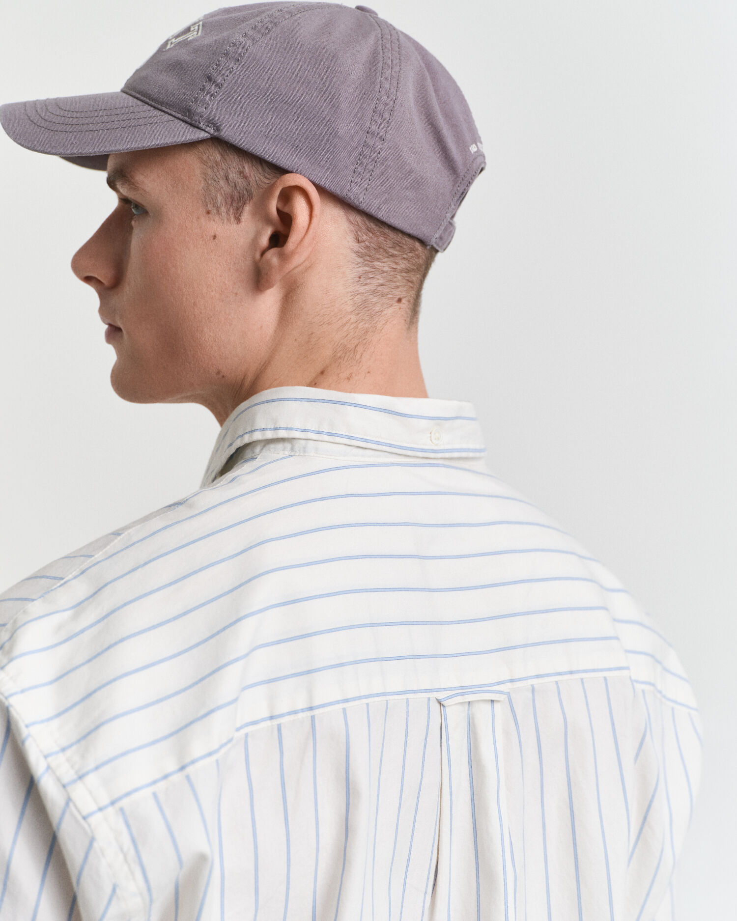 Relaxed fit ‑mitoitettu raidallinen Luxury-oxford-paita