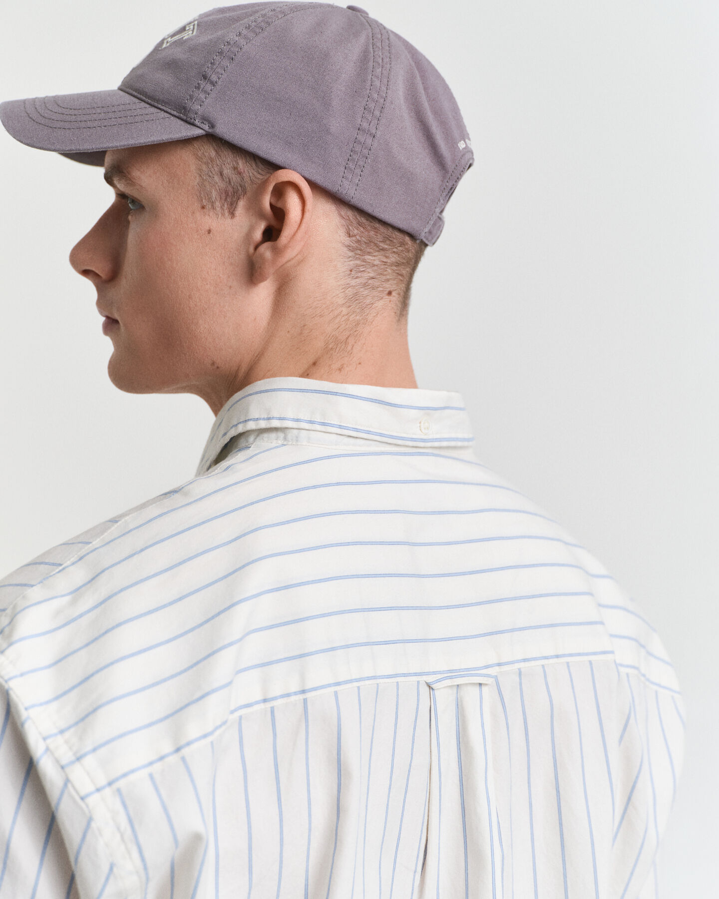 Relaxed fit ‑mitoitettu raidallinen Luxury-oxford-paita