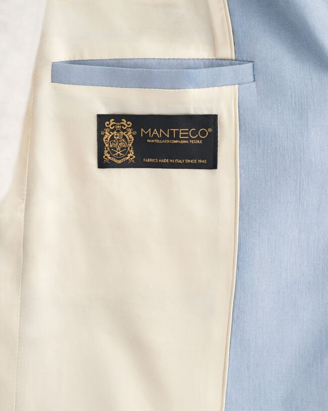 Regular fit ‑mitoitettu joustava pellavableiseri