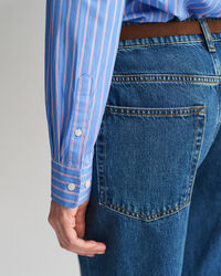 Regular fit ‑mitoitettu raidallinen Classic-popliinipaita