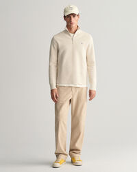 Vetoketjukauluksellinen Milano Knit -puuvillaneule