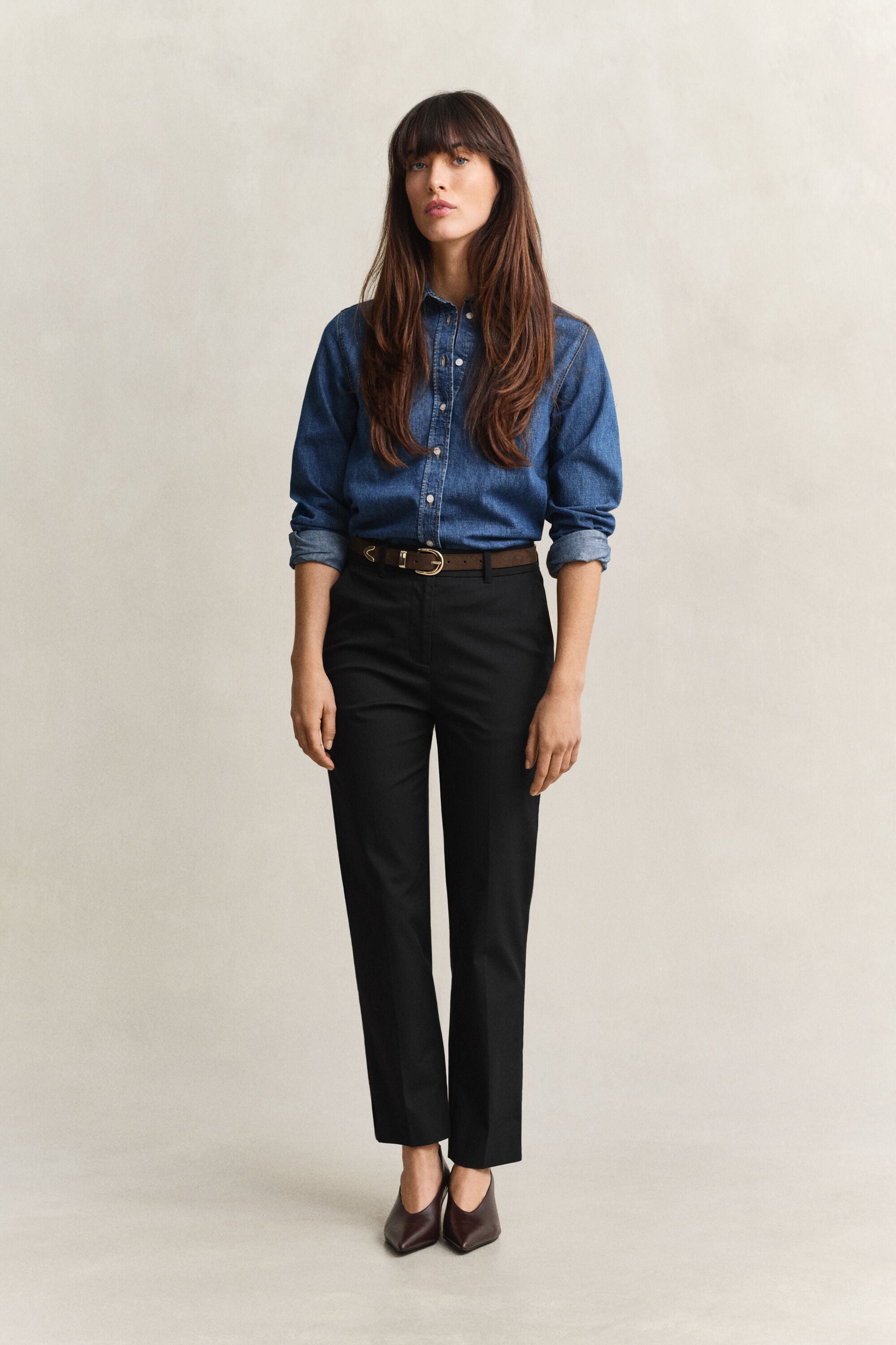 Slim fit ‑mitoitetut housut