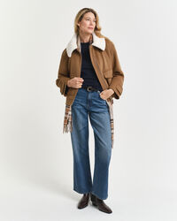 Ohut merinovillaneule, pyöreä pääntie