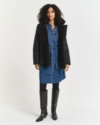 Puhvihihainen farkkumekko