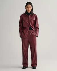 Relaxed fit ‑mitoitetut Pull-On-tekonahkahousut